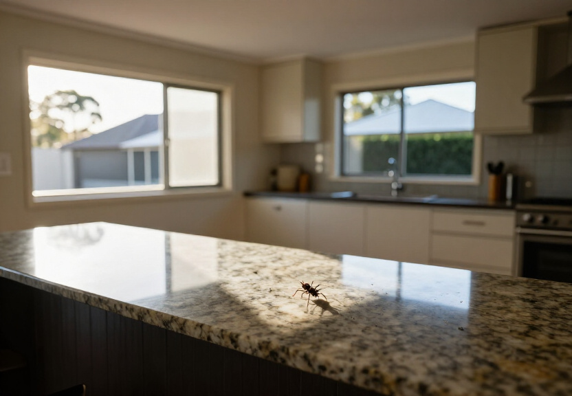 Spider-free garage in Kingsford after treatment